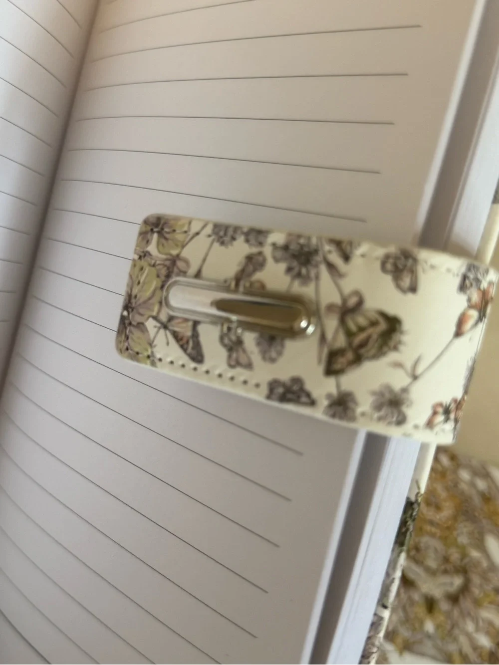 Dior GWP Butterfly Floral Notebook & Gold Pen Set